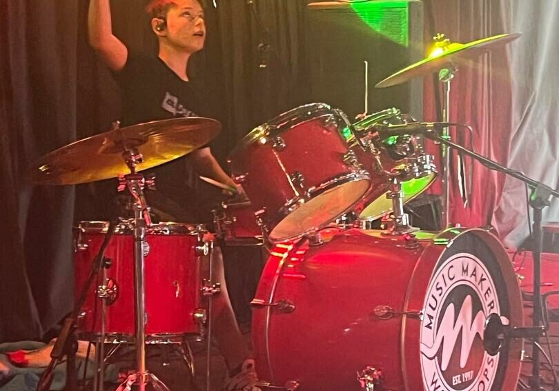 drummer at Cactus Jacks at Drum competition 